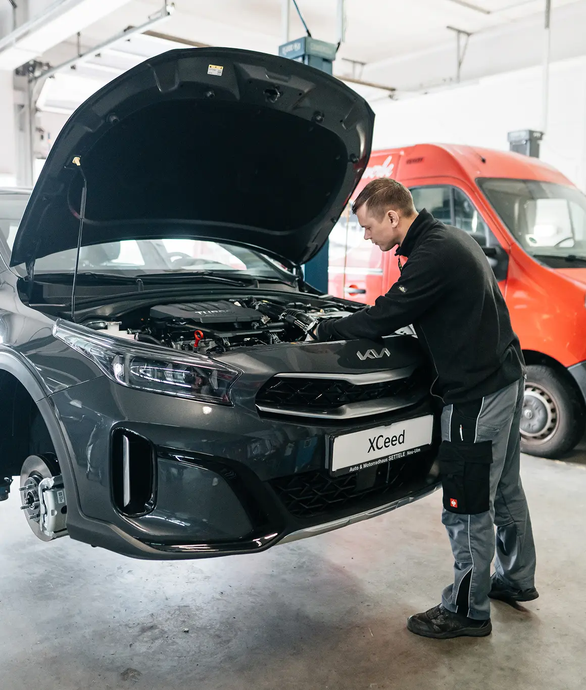 Auto in der Werkstatt